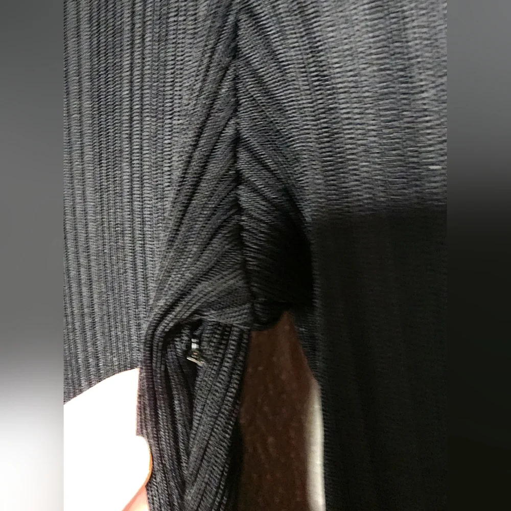 ELLERY Calabasas Zip Up Panel Long Sleeve Black Dress Size 14 - Picture 6 of 13